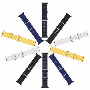 DUX DUCIS strap OCEAN WAVE silicone jaoks Apple Watch 38 / 40 / 41 mm graphite