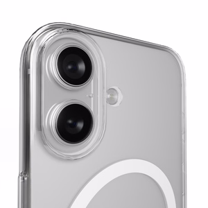Puro Lite Mag TPU+PC Ümbris Compatible with MagSafe jaoks iPhone 17 - Läbipaistev with Valge Ring