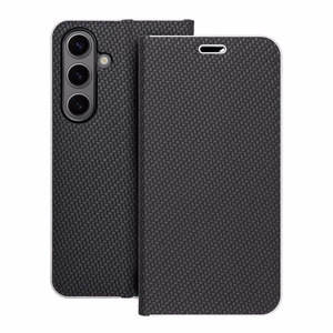 Flip чехол для Samsung S24 Luna Book Carbon черный