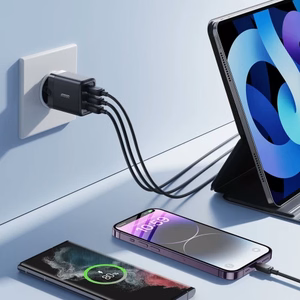 Laadija Joyroom JR-TCN02 must 17W (3xUSB)