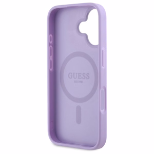 Guess Saffiano MagSafe iPhone 16 Ümbris - lilla