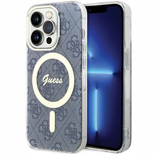 Guess IML 4G MagSafe ümbris jaoks iPhone 15 Pro Max - sinine