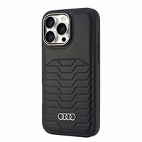 Audi Synthetic Leather MagSafe iPhone 16 Pro Max 6.9" must/must hardcase AU-TPUPCMIP16PM-GT/D3-BK