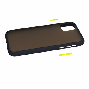 Vennus Color Button Bumper jaoks Samsung Galaxy A20S Tumesinine