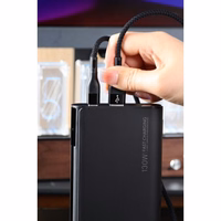 Powerbank Veger TCE130 (W2503) PD 130W 25000 mAh with built-in Type C cables / Lightning must