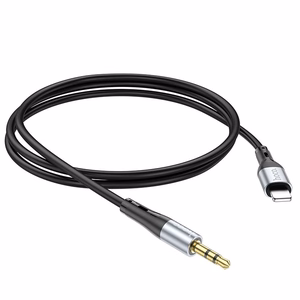 AUX kaabel Jack 3,5 mm Lightning Hoco 1 m UPA22 must