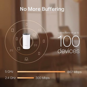 TP-LINK ruuter Wi-Fi Mesh AC1200 Deco M4 !GbE 2-pakk