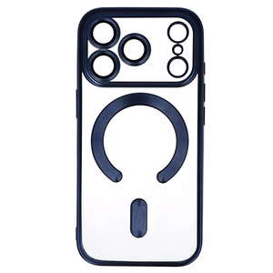 metallik MagSafe Ümbris jaoks Iphone 17 Pro Max sinine