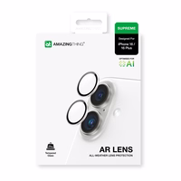 AmazingThing AR 2 Lens Glass Full Clear Karastatud klaas jaoks iPhone 16 / 16 Plus - Läbipaistev