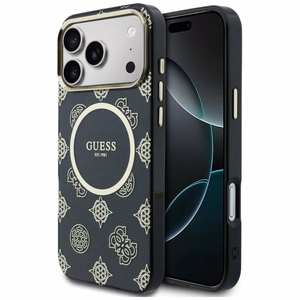 Guess IML Peony Dot MagSafe Ümbris for iPhone 17 Pro Max - must