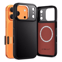 Tech-Protect Kevlar Aramid MagSafe ümbris jaoks iPhone 17 Pro Max - must