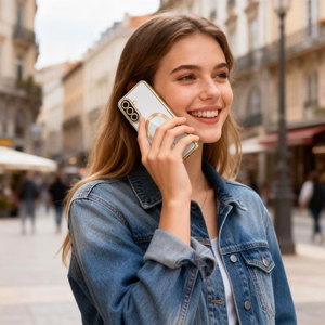 Tech-Protect MagFlex MagSafe ümbris Samsung Galaxy A27 5G jaoks, läbipaistev kuldne