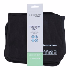 Dunlop riputatav reisitarvete kott, 25 × 20 × 10 cm, must