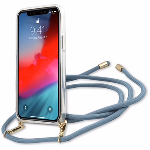Guess GUHCP12MCRTVSBL iPhone 12/12 Pro 6.1" sinine/sinine kõvakott Script Vintage