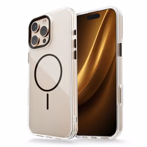 Läbipaistev Thin Mag ümbris iPhone 17 Pro 6,3", must