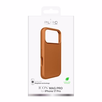 Pure Icon Mag Pro Liquid Silicone Ümbris jaoks iPhone 17 Pro, MagSafe Compatible, with Camera Protection and Aluminum Buttons - Oranž