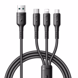 USB Kaabel Joyroom S-A61 USB-A kuni USB-C/Lightning/MicroUSB 3.5A 1.2m must