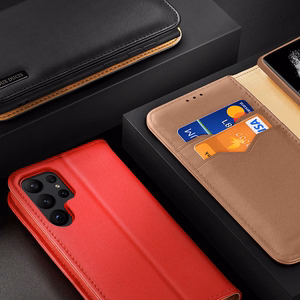 Dux Ducis Hivo чехол Samsung Galaxy S23+ флип-чехол кошелёк подставка RFID блокировка красный