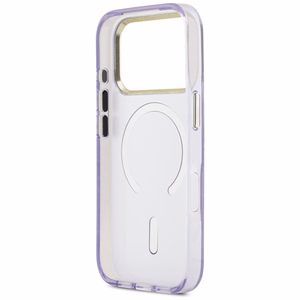 Guess IML Shell Script Metal MagSafe Ümbris for iPhone 17 Pro Max - lilla