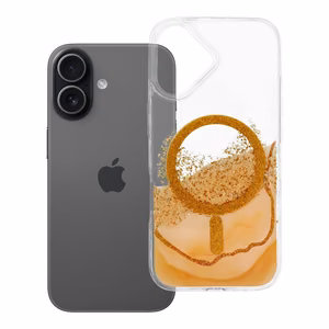 Чехол для iPhone 17 Golden совместимый с MagSafe золотой