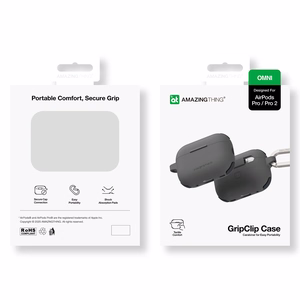 AmazingThing Omni Ümbris jaoks AirPods Pro 2 Silicone Ümbris - Must