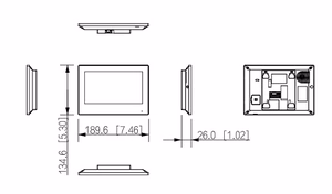 Dahua 7" LCD IP ukstelefon Wi-Fi PoE VTH2621GW-WP
