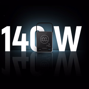 Cuktech Powerbank 300W 40000mAh traadita laadimisega 2x USB-C + 2x USB-A - must