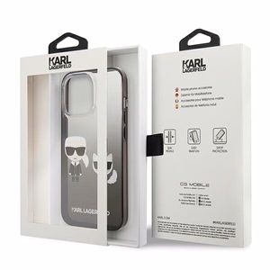 Karl Lagerfeld Gradient Ikonik Karl&Choupette ümbris iPhone 13 Pro / iPhone 13 jaoks - must