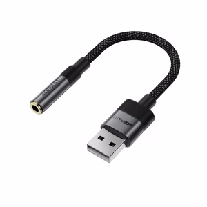 Acefast J13 USB-A 3.5mm mini jack adapter - must