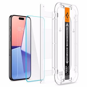 Spigen Glas.tR EZ Fit Karastatud klaas jaoks iPhone 15 Pro - 2 pcs.