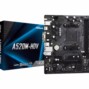 Asrock A520M-HDV emaplaat Socket AM4 micro ATX
