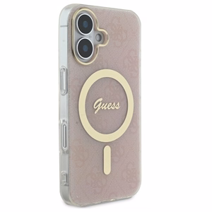 Guess IML 4G MagSafe iPhone 16 Ümbris - roosa