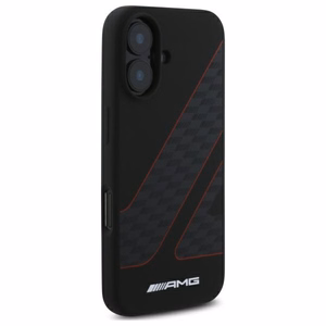 AMG Checkered Flag Pattern MagSafe iPhone 16 Ümbris - must