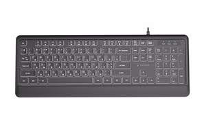 GEMBIRD KB-UML-04-CYRL multimeedia klaviatuur USB, kirillitsa, must