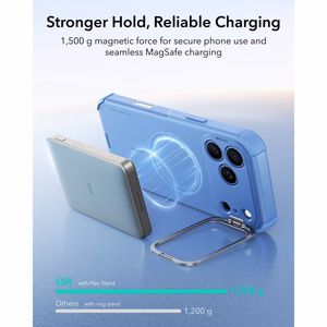 ESR Cyber Tough Kickstand MagSafe ümbris mudelitele iPhone 18 Pro Max / 17 Pro Max, helesinine