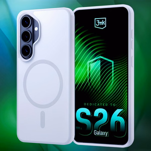 Samsung Galaxy S26+ – 3mk Smoke MagCase valge telefoniümbris