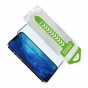9H Karastatud klaas with mounting frame jaoks iPhone 15 Wozinsky Premium Glass - must