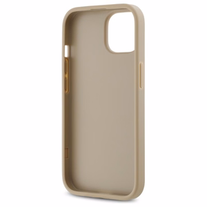 DKNY Quilted Stack Logo iPhone 15 Ümbris - Beige