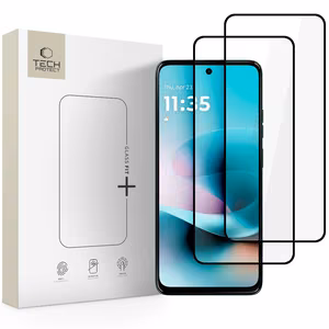 Tech-Protect Glass Fit+ karastatud klaas 2 tk Motorola Moto G57 / G57 Power / G67 Power jaoks - must