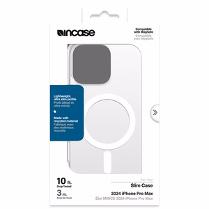 Incase Slim Case MagSafe'i toega ümbris iPhone 16 Pro Maxile, läbipaistev