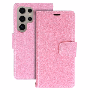 Glitter Magsafe Kaaned Ümbris jaoks Samsung Galaxy S23 Plus roosa