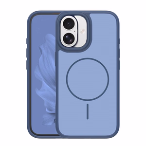 Frame Thin Mag ümbris for iPhone 17 6,3" tumesinine