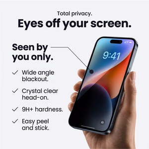 Tech-Protect Quick Set Spy+ 2 privaatsusfiltriga kaitseklaasi komplekt mudelile iPhone 18 Pro Max