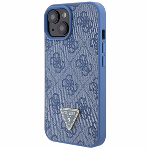 Guess GUHCP15SP4TDSCPB iPhone 15 6.1" синий/синий жёсткий чехол Crossbody 4G Metal Logo