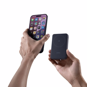 Cuktech WPB100 akupank 10 000 mAh, Qi2, 30 W, magnetkinnituse ja toega – must