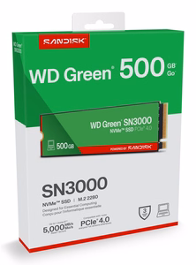 WD Green SN3000 NVMe SSD 500GB M.2 2280