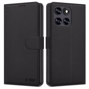 Tech-Protect Wallet ümbris Motorola Moto G67 / G77 jaoks - must