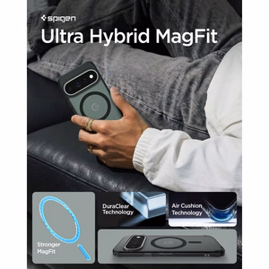 Spigen Ultra Hybrid Mag MagSafe ümbris Google Pixel 11 Prole – must ja hall