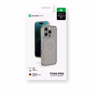 AmazingThing Titan Pro Mag Ümbris with Magnetic Ring jaoks iPhone 16 Pro - Hall
