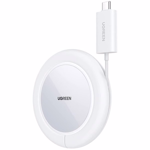 Ugreen CD245 40123 juhtmevaba Qi / MagSafe laadija 15W USB-C kaabliga valge